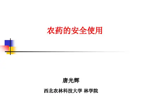 农药安全使用技术培训教材课件(PPT24张)