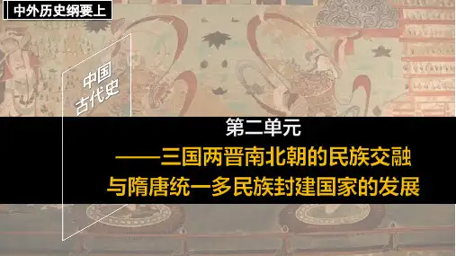 高中历史统编版(2019)必修中外历史纲要上第二单元复习(共36张ppt)