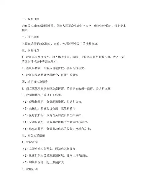液氯_应急预案