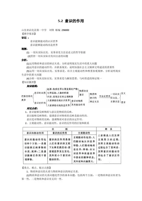 高二政治意识的作用3