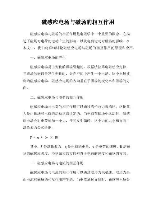 磁感应电场与磁场的相互作用