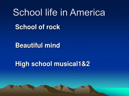 school life in America