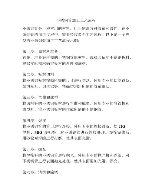 不锈钢管加工工艺流程