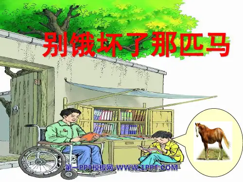 《别饿坏了那匹马》六年级上册语文PPT课件