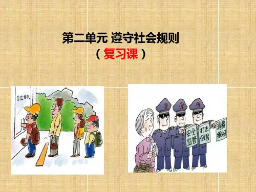 人教部编版道德与法治八年级上册第二单元复习课课件(共46张PPT)