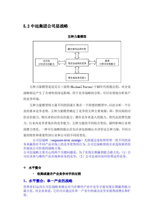 公司层战略wyq