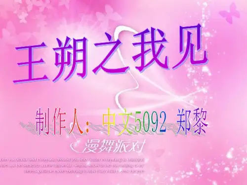 王朔 演示文稿