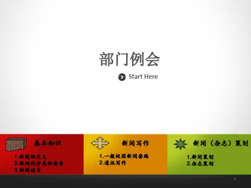 如何写新闻稿PPT演示课件