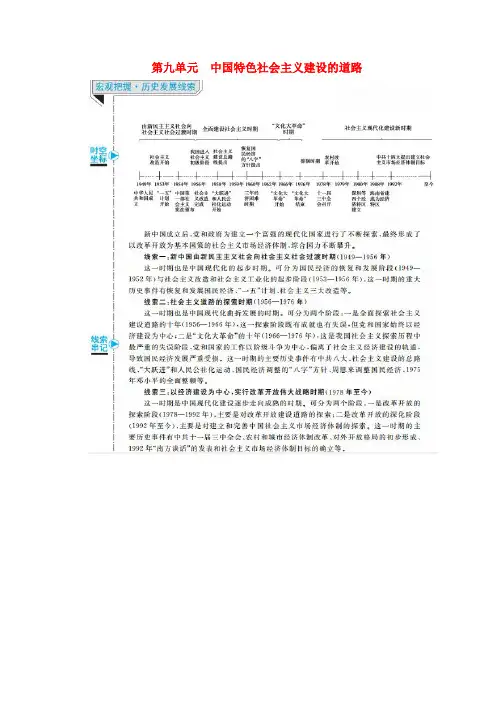 2020版高考历史总复习27经济建设的发展和曲折导学案含解析新人教版