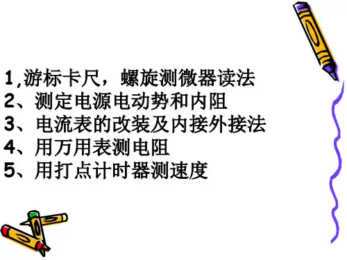 高中物理实验(全)PPT课件