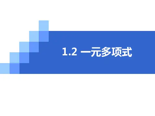1.2 一元多项式