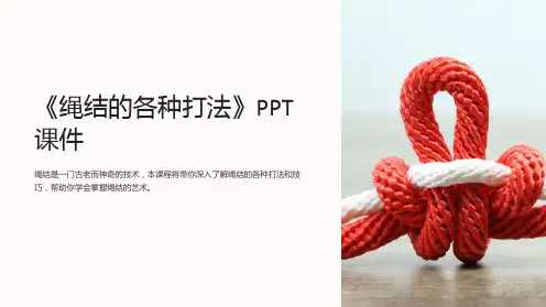 《绳结的各种打法》课件