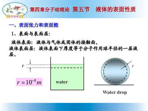 表面张力与表面能.