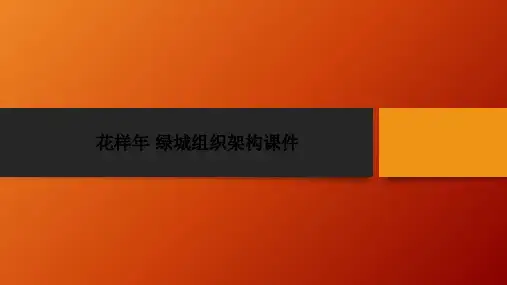 花样年 绿城组织架构课件PPT课件