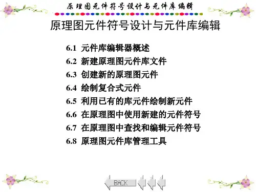 电子线路CAD技术(第二版)课件：原理图元件符号设计与元件库编辑