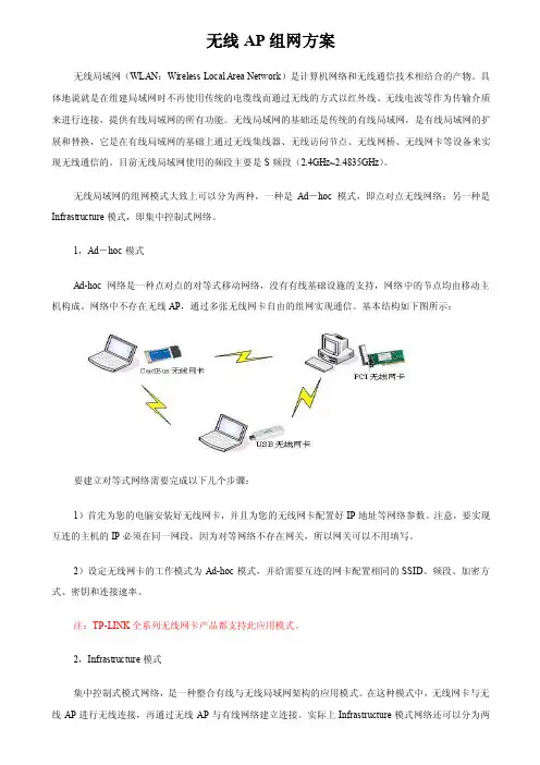 无线AP组网模式