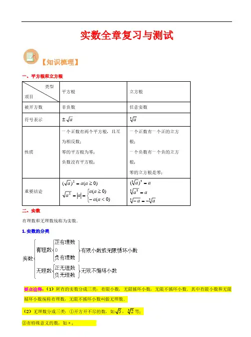 实数(全章复习与测试)-2023年新八年级数学核心知识点与常见题型(北师大版)(解析版)