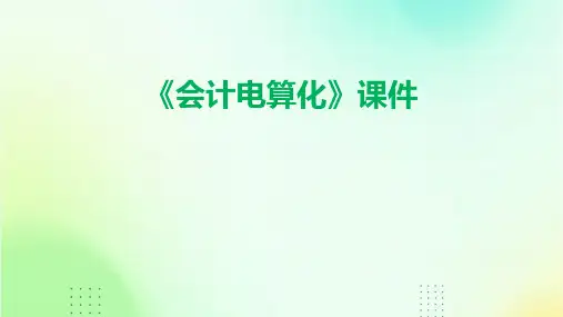 《会计电算化》课件