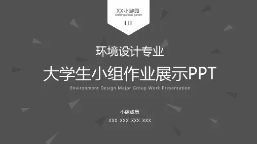 大学生小组作业PPT模板