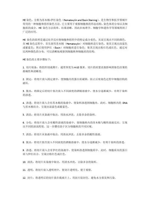 he染色解读