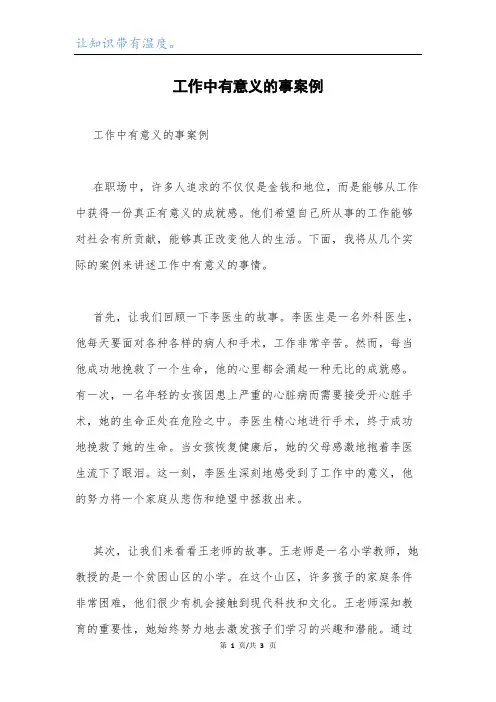 工作中有意义的事案例.docx