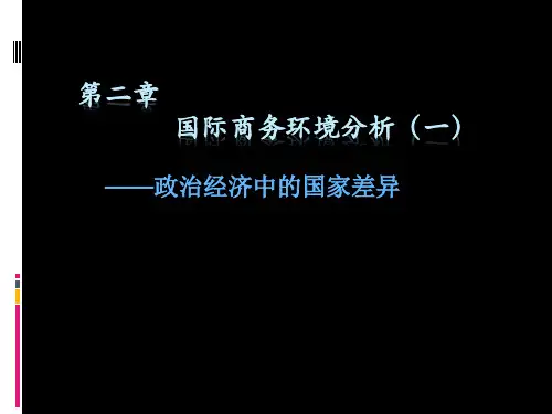 第二章  国际商务环境——政治经济中的国家差异 (2)