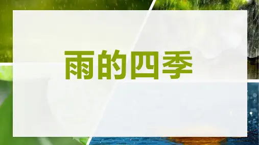 《雨的四季》ppt课件