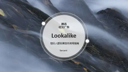 腾讯社交广告Lookalike