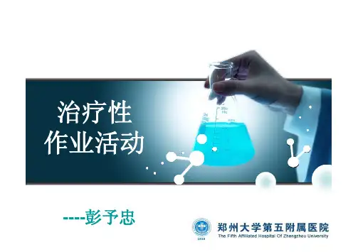 (仅供参考)治疗性作业活动
