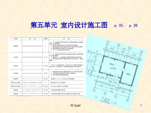 室内设计施工图pptPPT课件