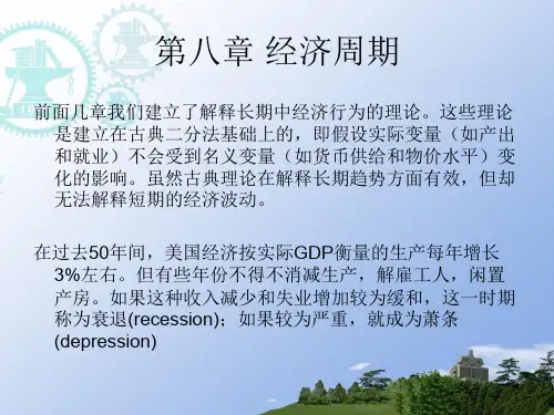 宏观经济学之经济周期(精品PPT课件共46页)