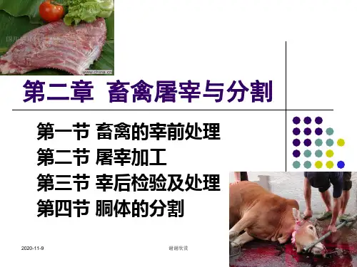 第二章畜禽屠宰与分割.ppt