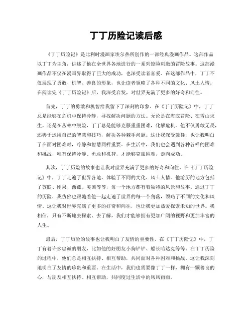 丁丁历险记读后感