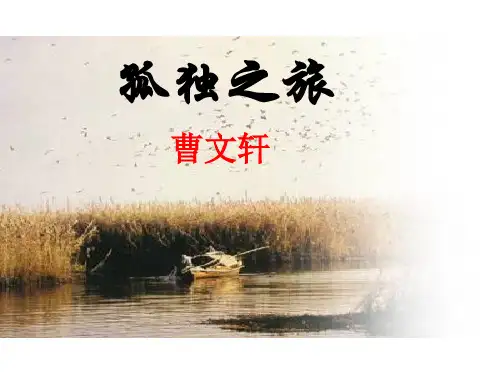 九年级语文上册第16课《孤独之旅》课件