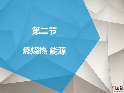 课件13：1.2 燃烧热 能源