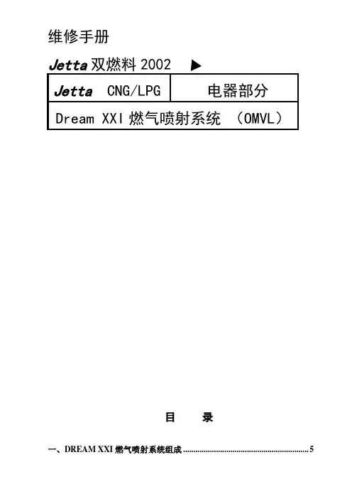 捷达CNG系统(Dream XXI)维修手册(电器部分)