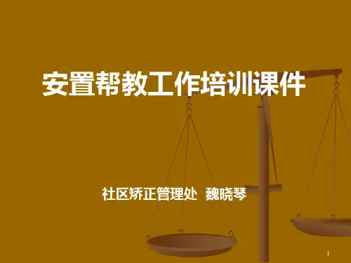 安置帮教培训ppt课件