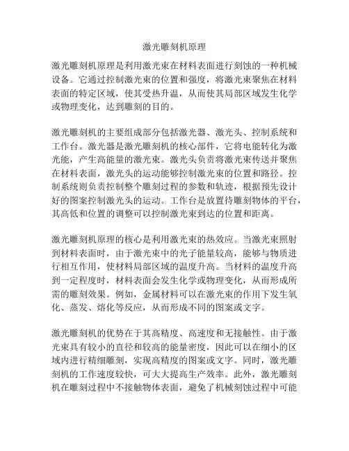 激光雕刻机原理