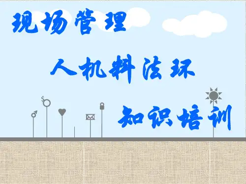 人机料法环精益管理精品PPT课件