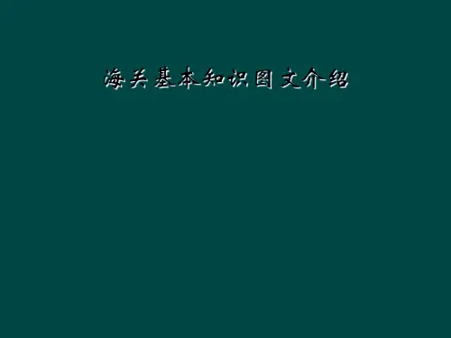 海关基本知识图文介绍