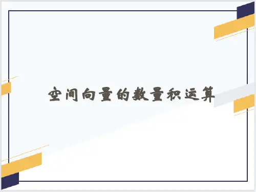 1.1.2空间向量的数量级运算