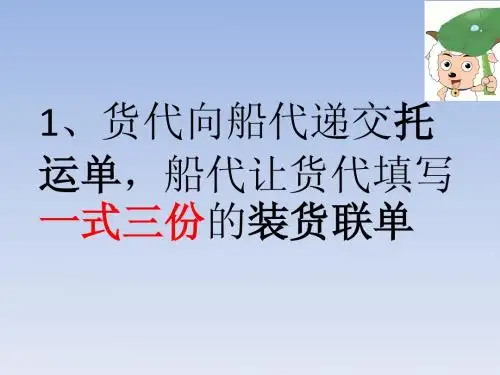 出口货运单证流程