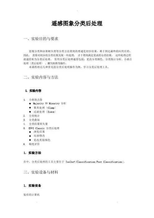 遥感图像分类后处理