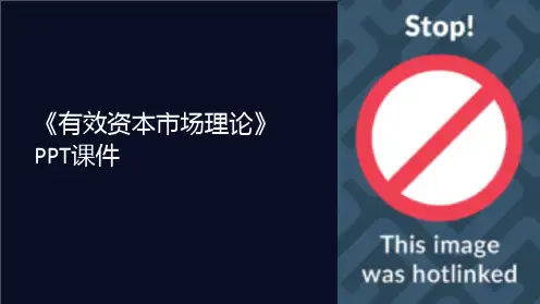 《有效资本市场理论》课件