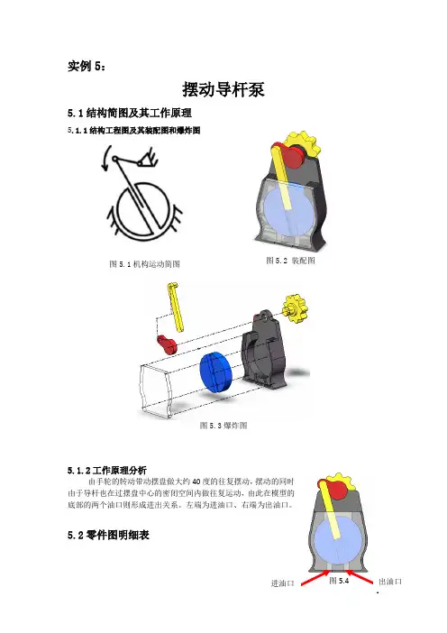 实例 摆动导杆泵+制动机构