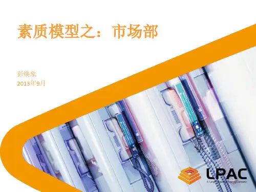 市场部(销售)胜任力素质模型库