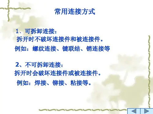 机械设计基础-螺纹连接