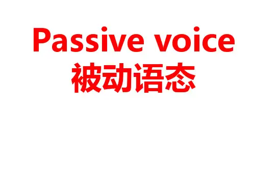 Unit5 SectionA 被动语态专项讲解 课件人教版新目标英语 九年级全一册 