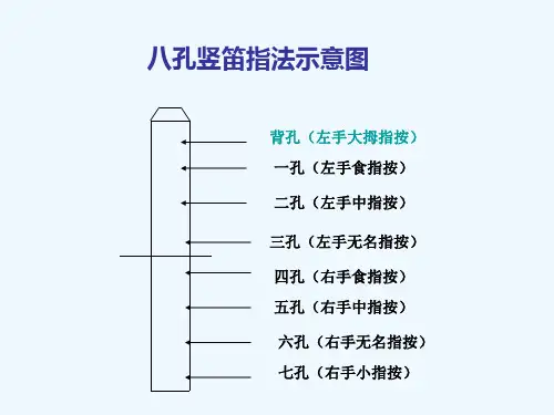 八孔竖笛指法