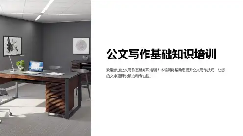 公文写作基础知识培训